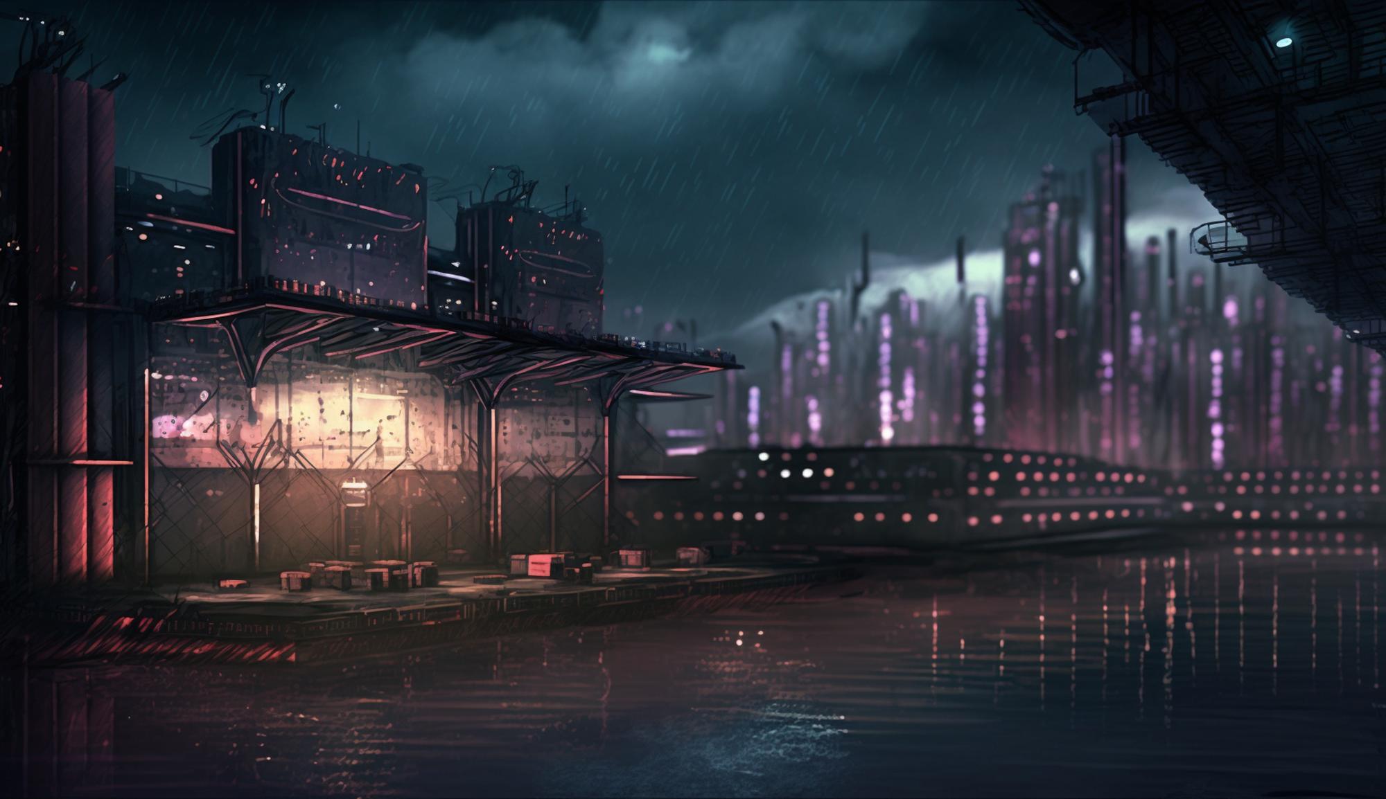 In-game environment shot with urban style