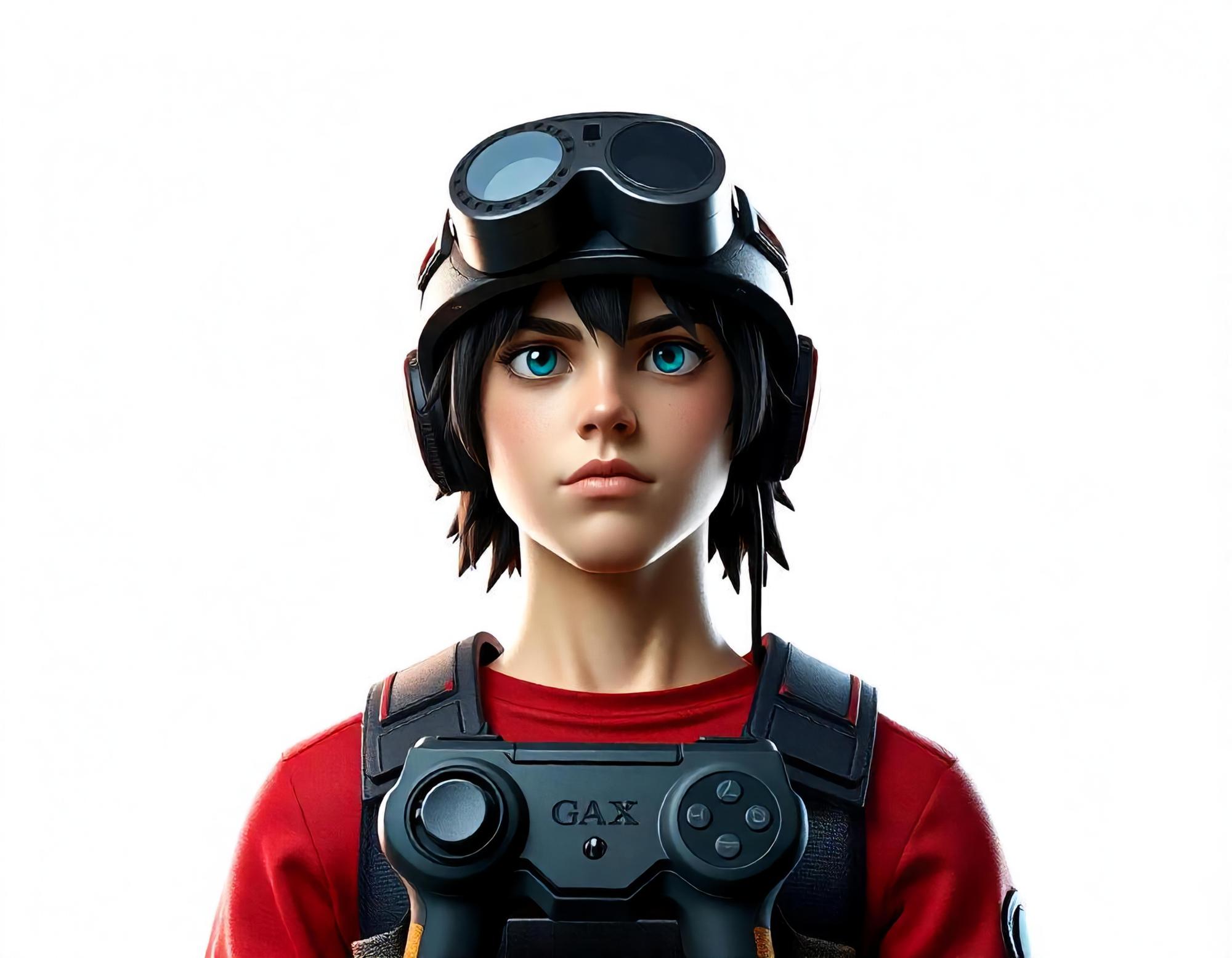 Close-up character portrait concept